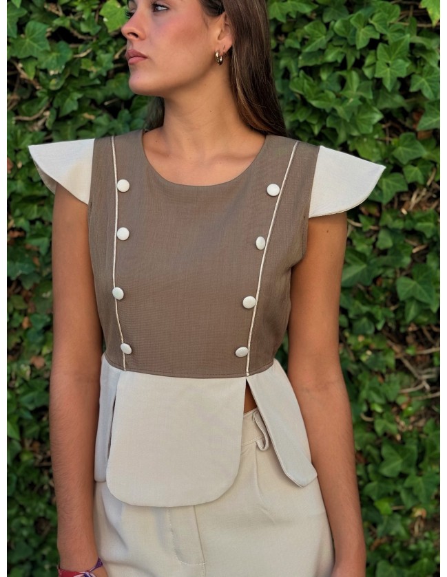 CONJUNTO BLUSA BOTONES 2