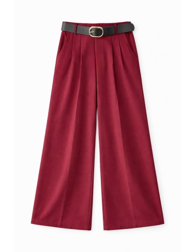 PANTALON PALAZO PINZA CINTURON