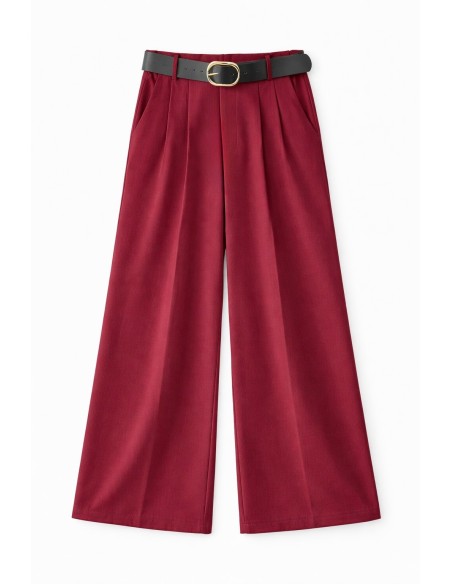 PANTALON PALAZO PINZA CINTURON