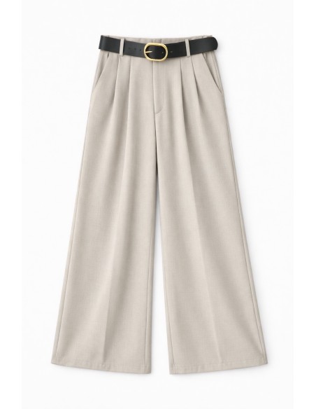 PANTALON PALAZO PINZA CINTURON