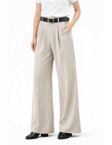 PANTALON PALAZO PINZA CINTURON