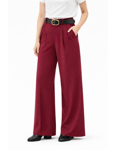 PANTALON PALAZO PINZA CINTURON