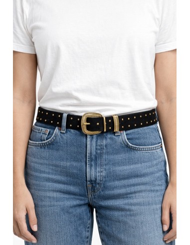 CINTURON PIEL TACHUELAS