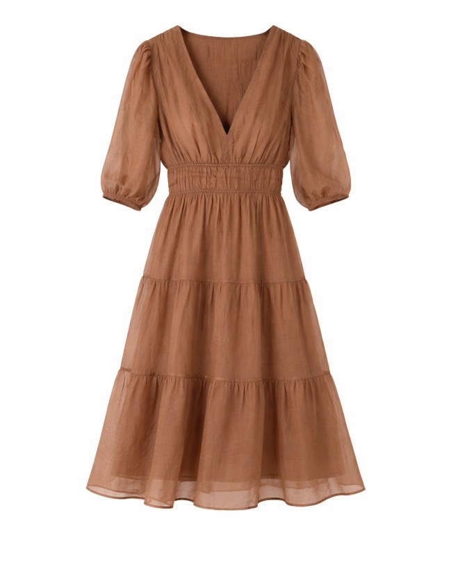 VESTIDO GASA MEDIA MANGA 2