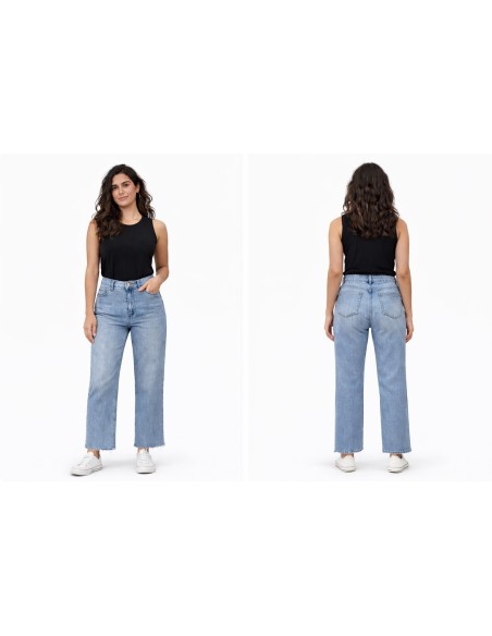 PANTALON DENIM DESFLECADO