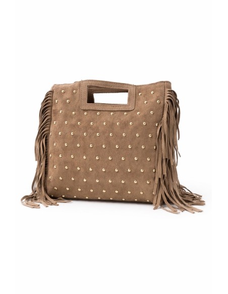 BOLSO ANTE CUADRADO TACHUELAS