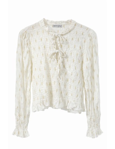 BLUSA ESTAMPADA BRILLO TIRAS