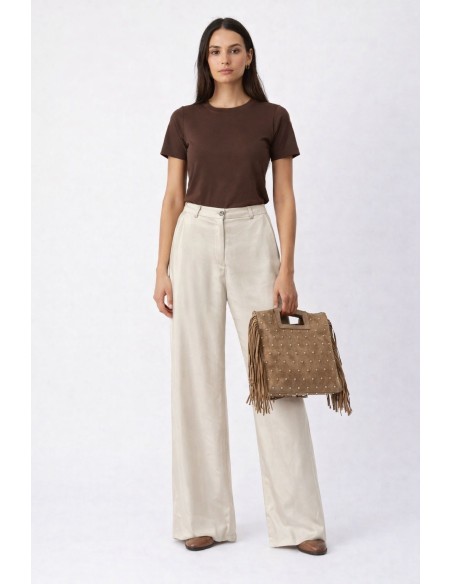 PANTALON SATINADO RECTO