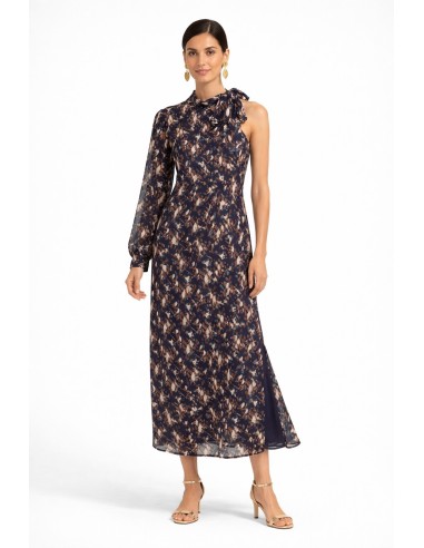 VESTIDO GASA UNA SOLA MANGA