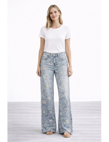 PANTALON DENIM ESTAMPADO