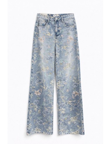 PANTALON DENIM ESTAMPADO