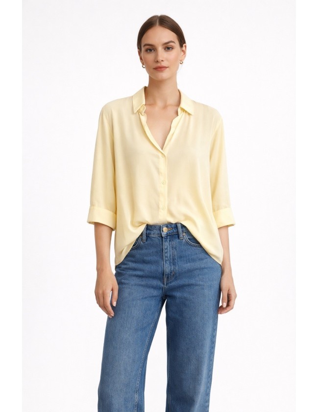 CAMISA SATINADA MEDIA MANGA