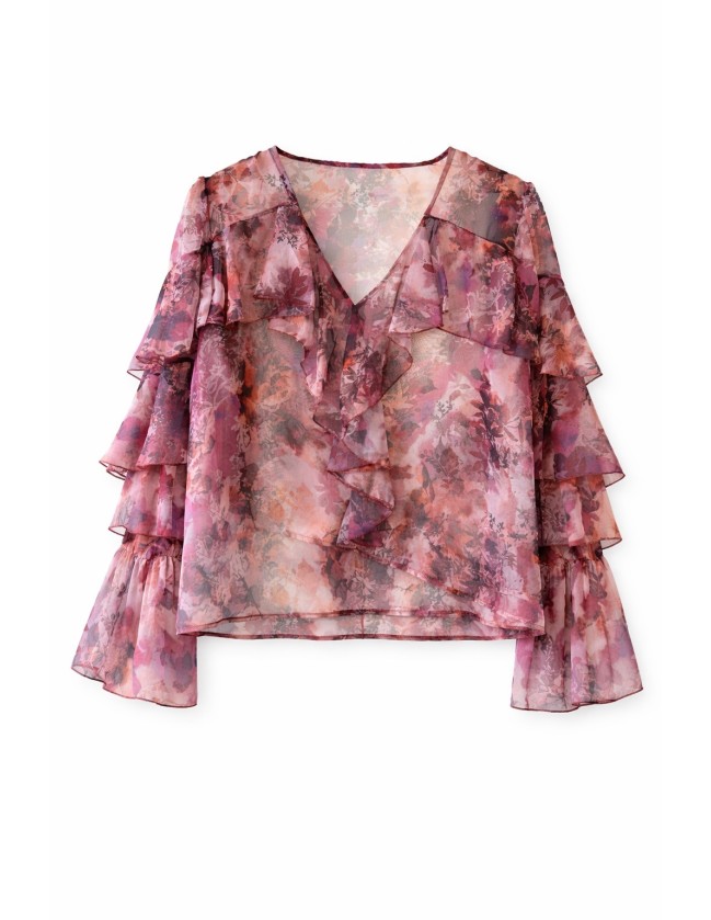 BLUSA GASA VOLANTE FLORAL 2