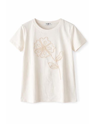 CAMISETA RELIEVE FLOR