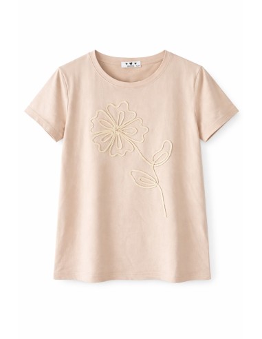 CAMISETA RELIEVE FLOR