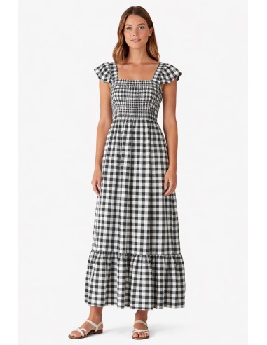 VESTIDO CUADROS VICHY TIRANTAS