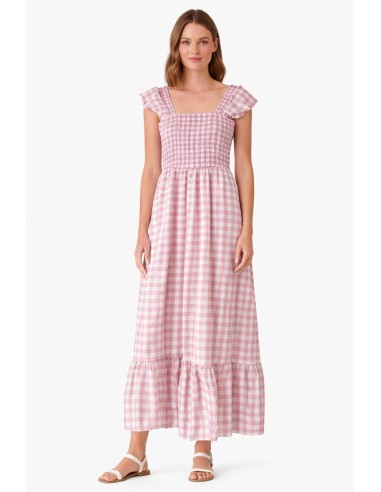 VESTIDO CUADROS VICHY TIRANTAS