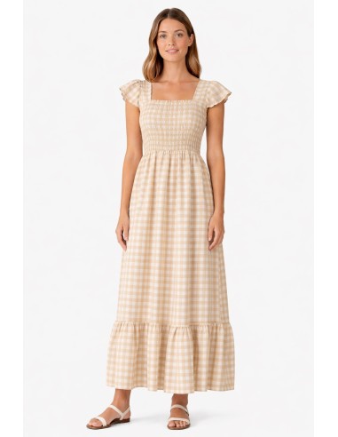 VESTIDO CUADROS VICHY TIRANTAS