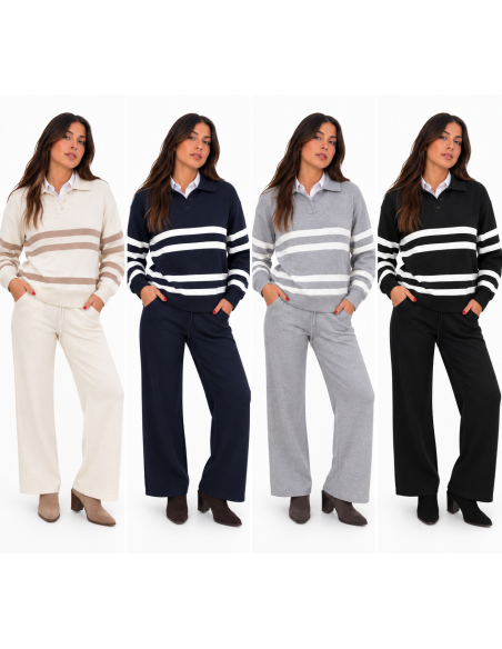 CONJUNTO LANA CUELLO POLO