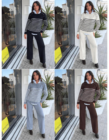 CONJUNTO LANA BOTONADURA