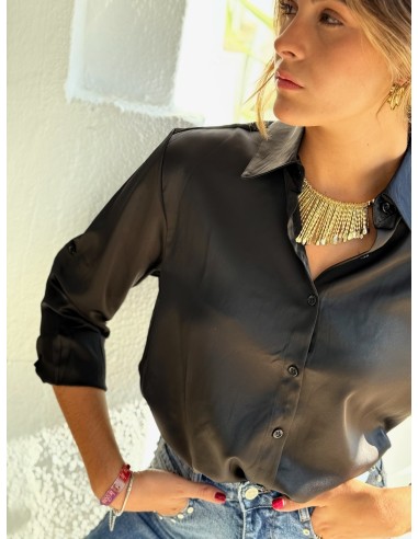 CAMISA SATINADA RECTA