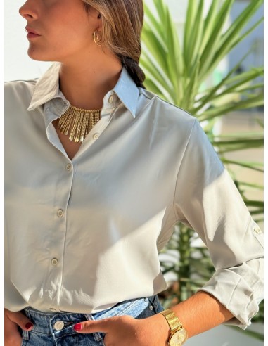 CAMISA SATINADA RECTA