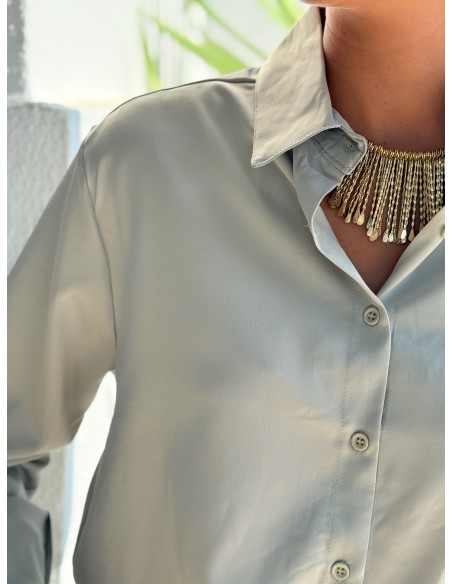 CAMISA SATINADA RECTA